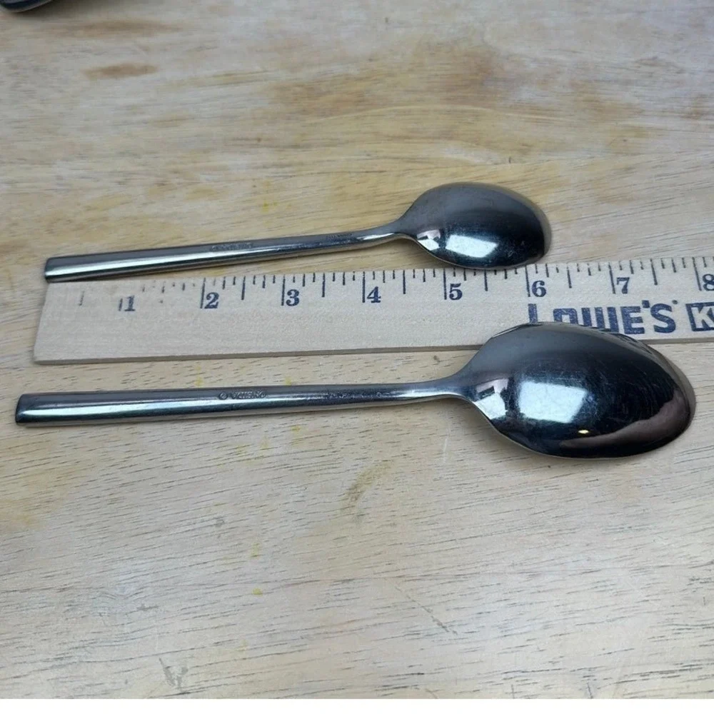 Oneida PORTER Flatware Spoons 4pc Silver Stainless Steel Replacement Mid-Century